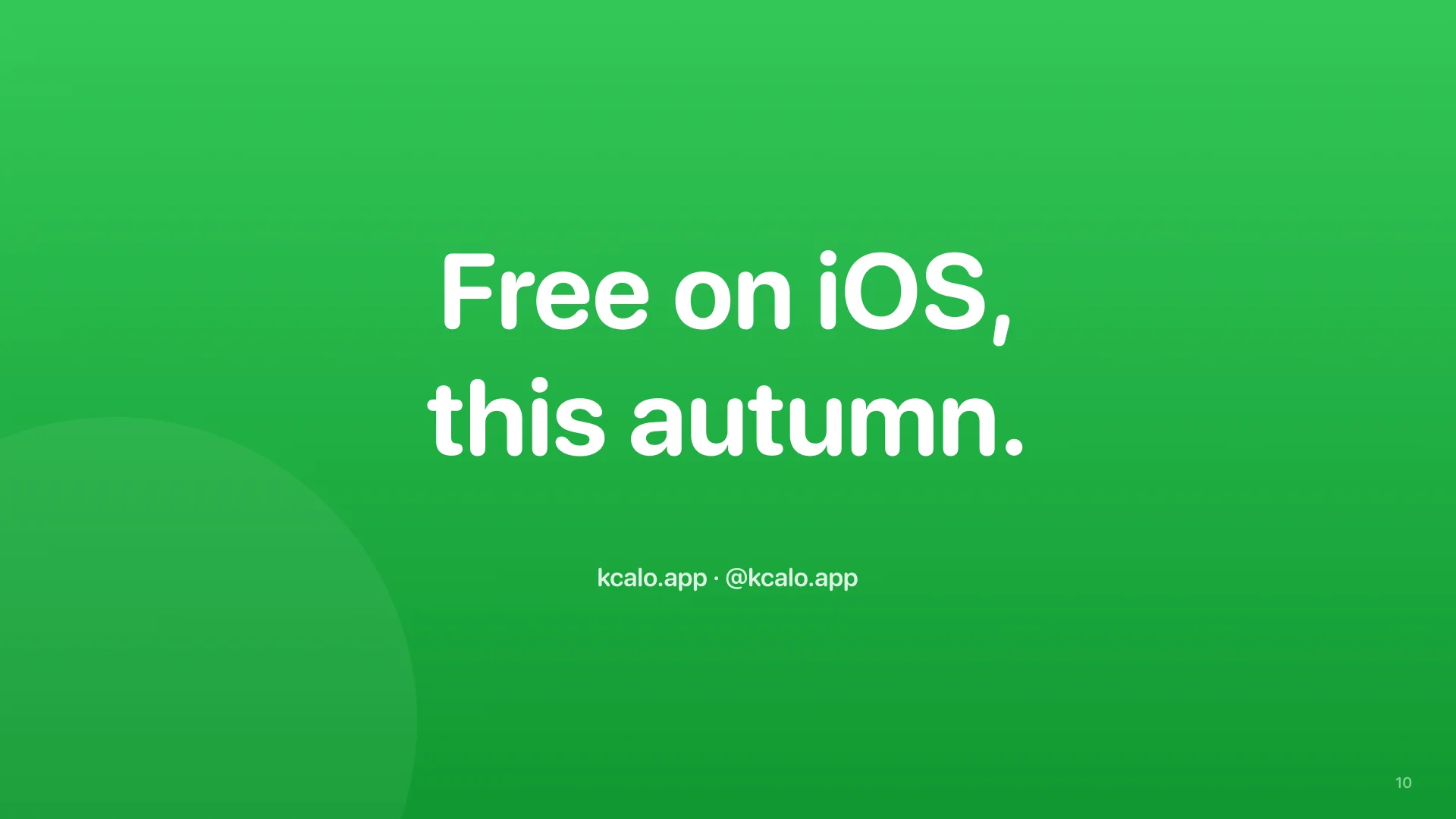 Deck slide 10: free on iOS this autumn