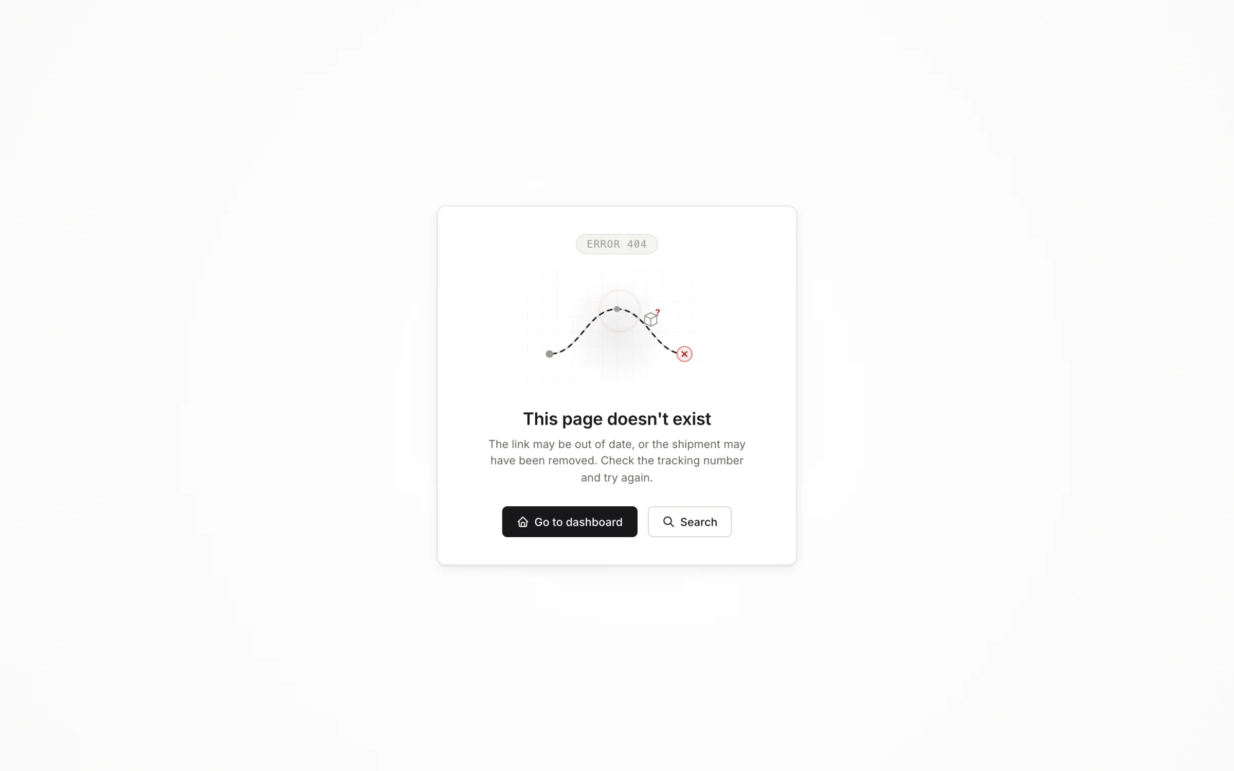 The 404 page